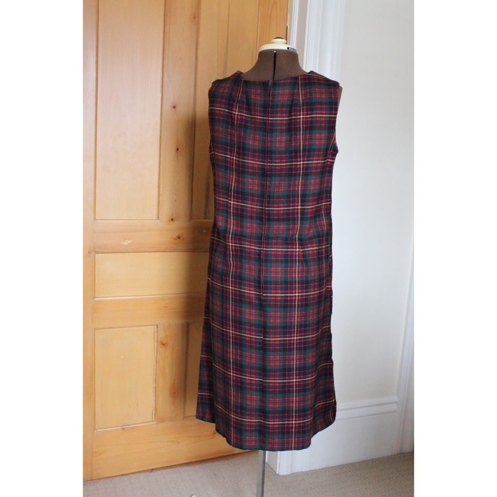 Plaid Retro / Vintage 80s 90s Sheath Dress - Picture 3 of 7